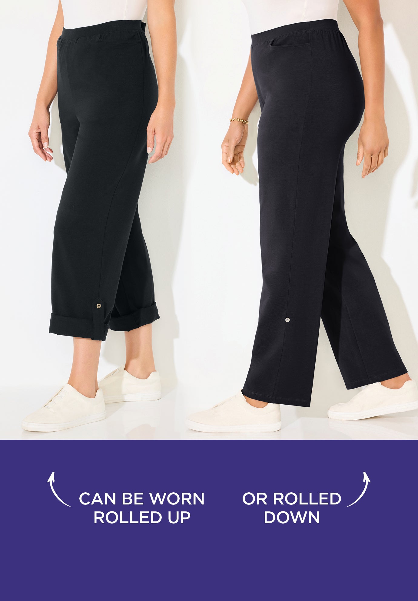 Suprema&reg; Studio Roll Tab Pant image number 0