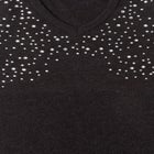 Embellished Pullover Sweater with Blouson Sleeves image number null