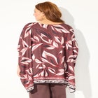 Printed Boatneck Poncho image number null
