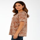 Stretch Cotton Cuff Tee image number null