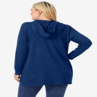 Waffle-Thermal Lace-Up Hoodie image number null