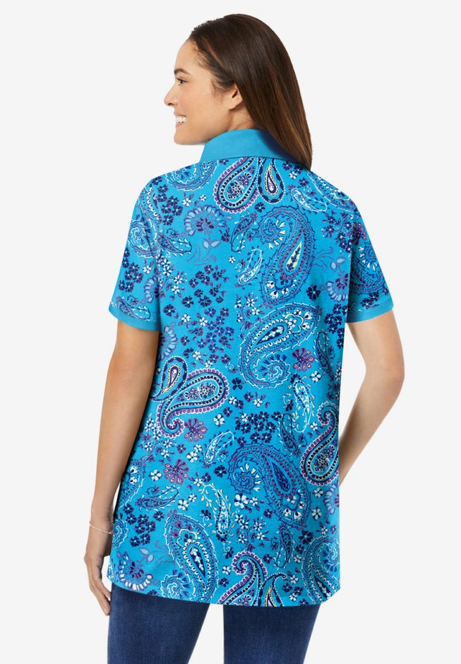 Perfect Printed Short-Sleeve Polo Shirt image number 1