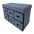 6-Drawer Storage Ottoman image number null