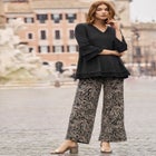 Everyday Stretch Knit Wide Leg Pant image number 1
