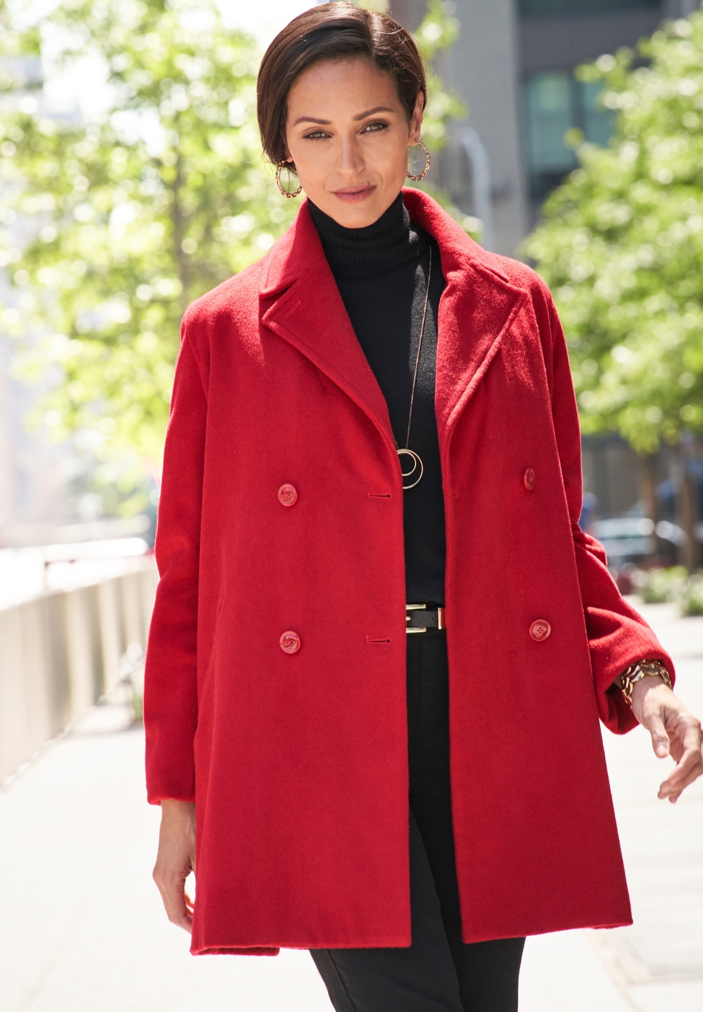 A-Line Wool Peacoat image number 0