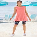 Sleeveless Fit-And-Flare Tunic Top image number null