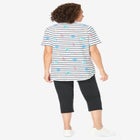 Two-Piece V-Neck Tunic & Capri Set image number null