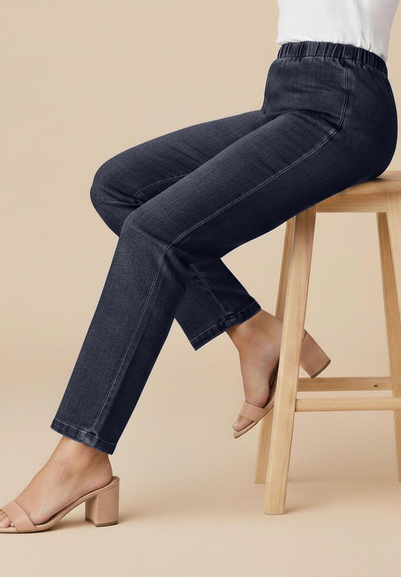 Plus Size Comfort Stretch Straight Leg Jean image number 1