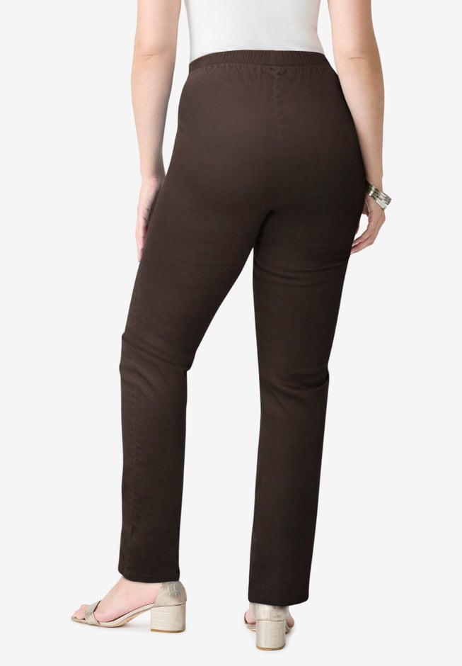 Plus Size Comfort Stretch Straight Leg Jean image number 4