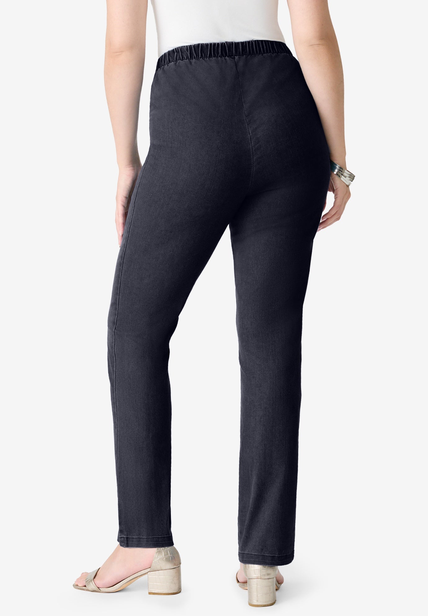 Plus Size Comfort Stretch Straight Leg Jean image number 2