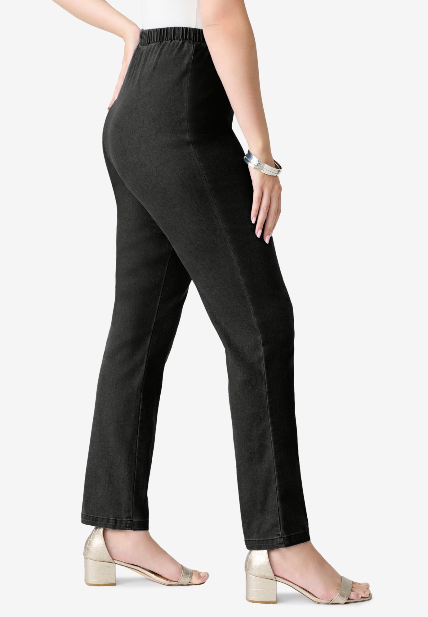 Plus Size Comfort Stretch Straight Leg Jean image number 3