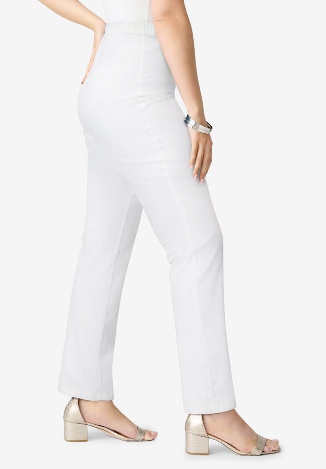 Plus Size Comfort Stretch Straight Leg Jean image number 2