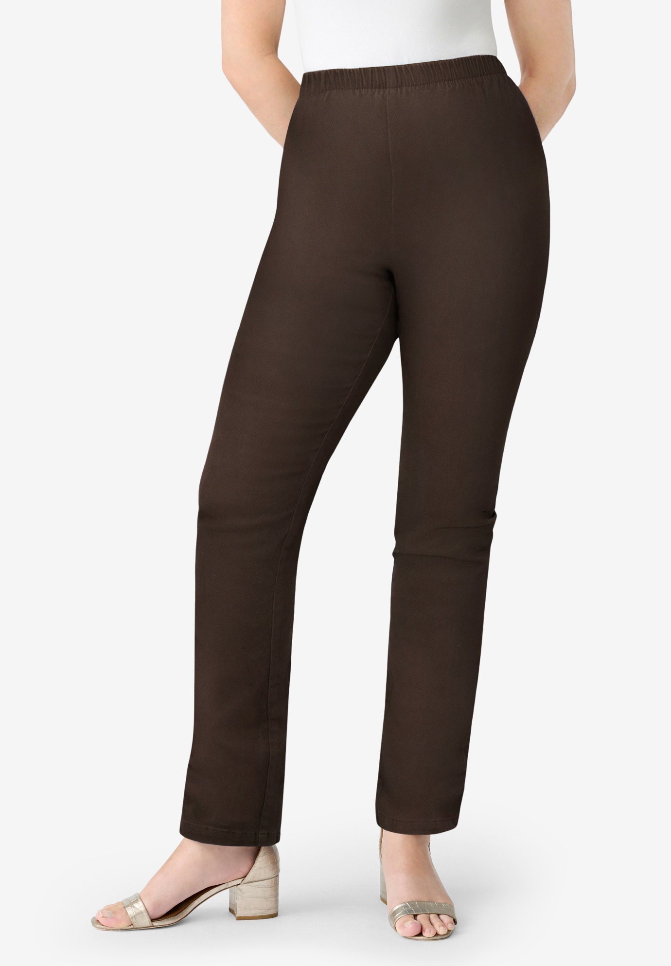 Plus Size Comfort Stretch Straight Leg Jean image number 3