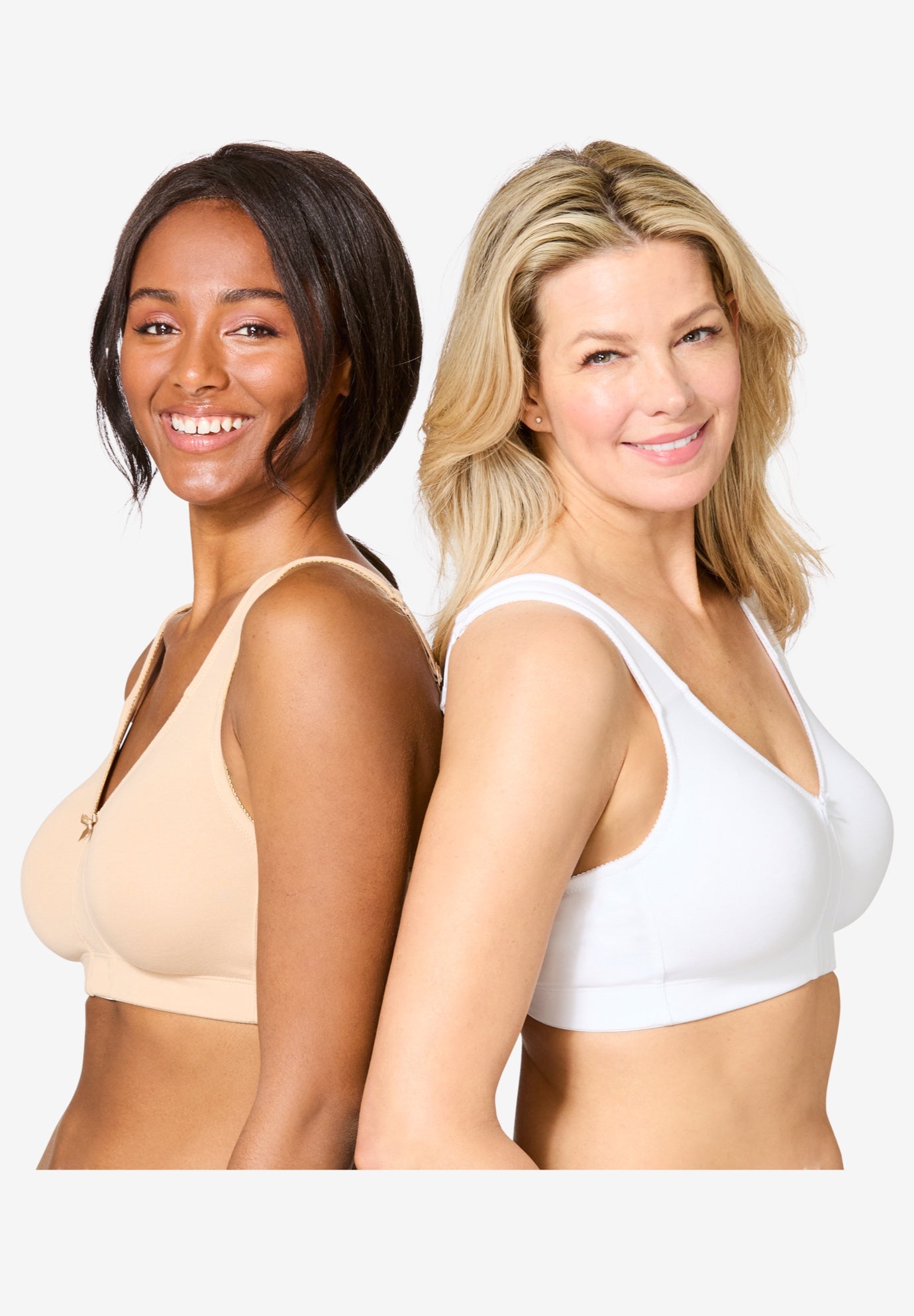 Comfort Choice&reg; 2-Pack Cotton Full Coverage Bra image number 2