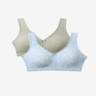 Comfort Choice&reg; 2-Pack Cotton Full Coverage Bra image number null