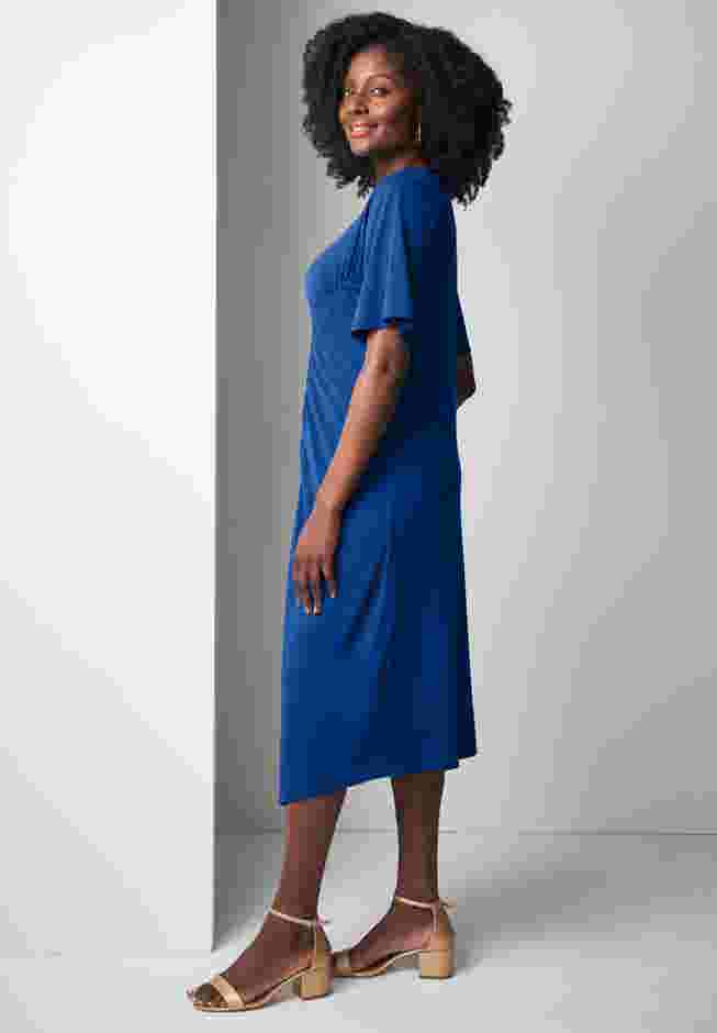Flutter Sleeve Midi Dress image number 2