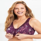 Catherines Front-Close Cotton Comfort Bra image number null