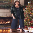 Social Separates Sequin Cardigan image number null