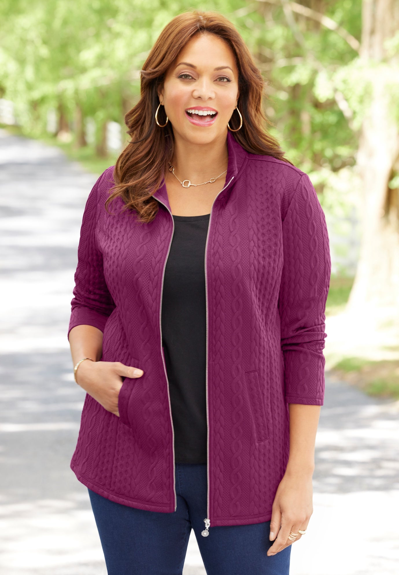 Zip-Front Cable Jacket image number 0