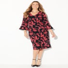 Embellished Cold Shoulder Ponte Dress image number null