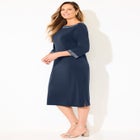 Stud Accent Shift Dress image number null