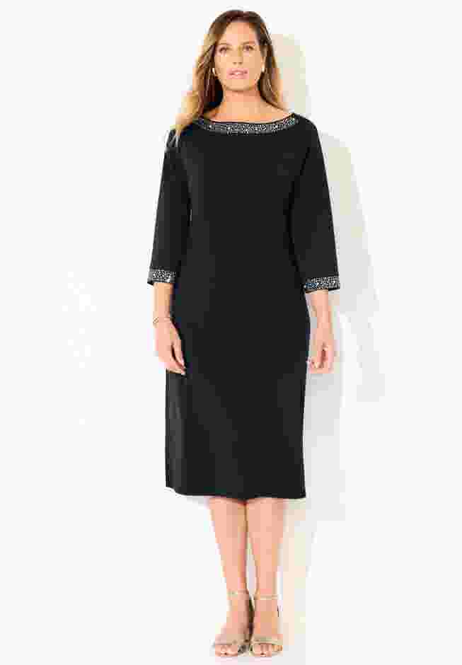 Stud Accent Shift Dress image number 0