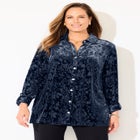Buttonfront Burnout Blouse image number null