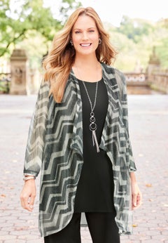 2-Piece Cardigan & Tank Twinkle Set