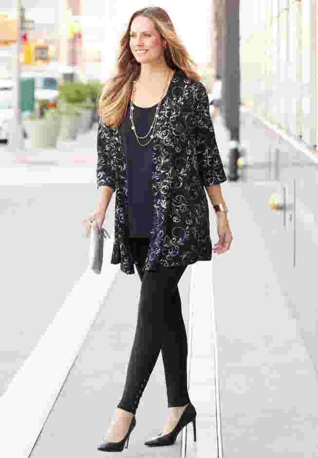 Black Label Metallic Cardigan image number 2