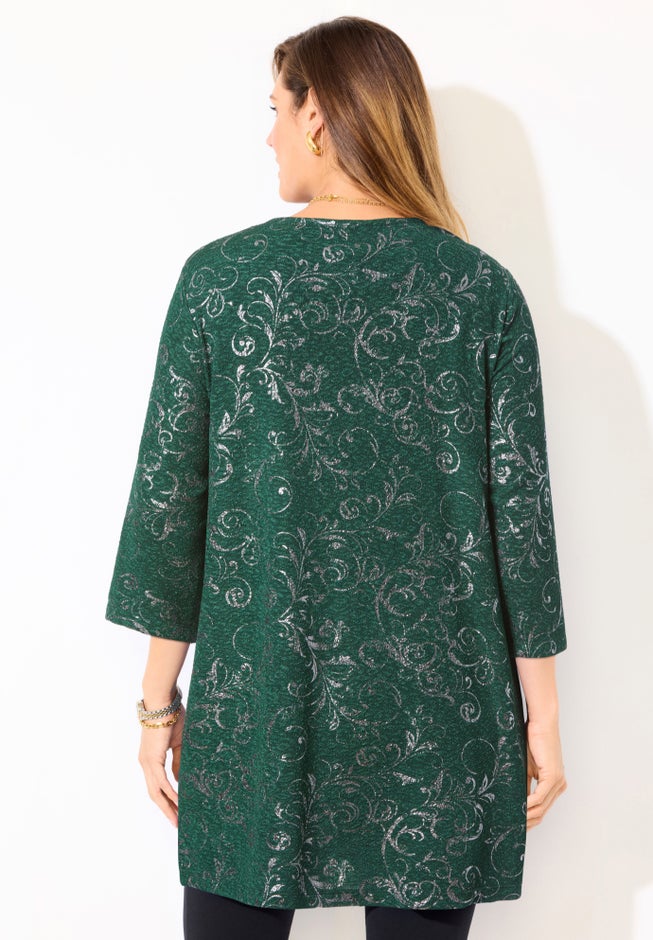 Black Label Metallic Cardigan image number 1