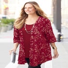 Black Label Metallic Cardigan image number null