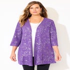 Black Label Metallic Cardigan image number null