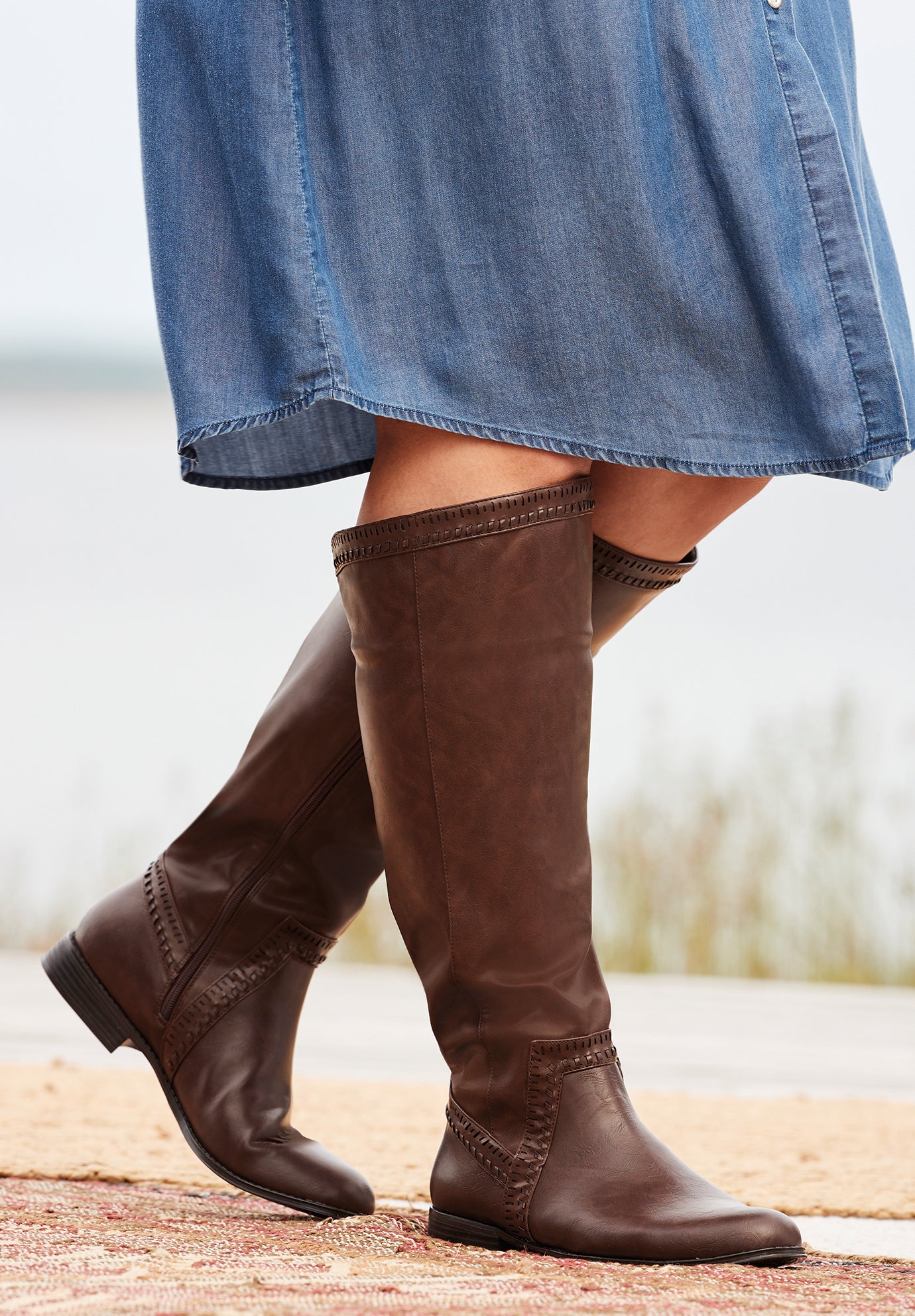 The Malina Tall Wide Calf Boot By Comfortview image number 7