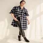 Flannel Button-Front Mega Tunic image number null