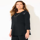 Black Label Peplum Top image number null