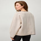Open Drape Front Boxy Jacket image number null