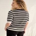 Short Sleeve Fine Knit Pullover image number null