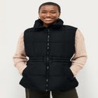 Puffer Vest with Elastic Waist image number null