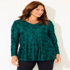 Flocked Mesh Tunic image number null