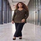 Flocked Mesh Tunic image number 1
