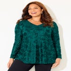 Flocked Mesh Tunic image number null