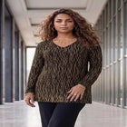 Flocked Mesh Tunic image number 0
