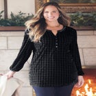 Velvet Peasant Tunic image number null