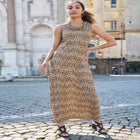 Sleeveless Cowl Neck Maxi image number null