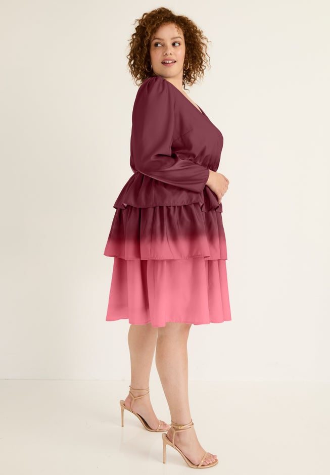 three layered dress Furlla Women Three Layer Short Homecoming Dress with Spaghetti Straps and Sparkling Appliques Furlla Official