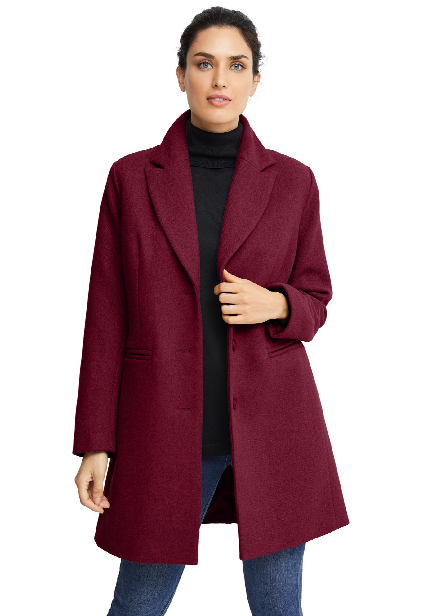 Classic Wool-Blend Coat image number 0
