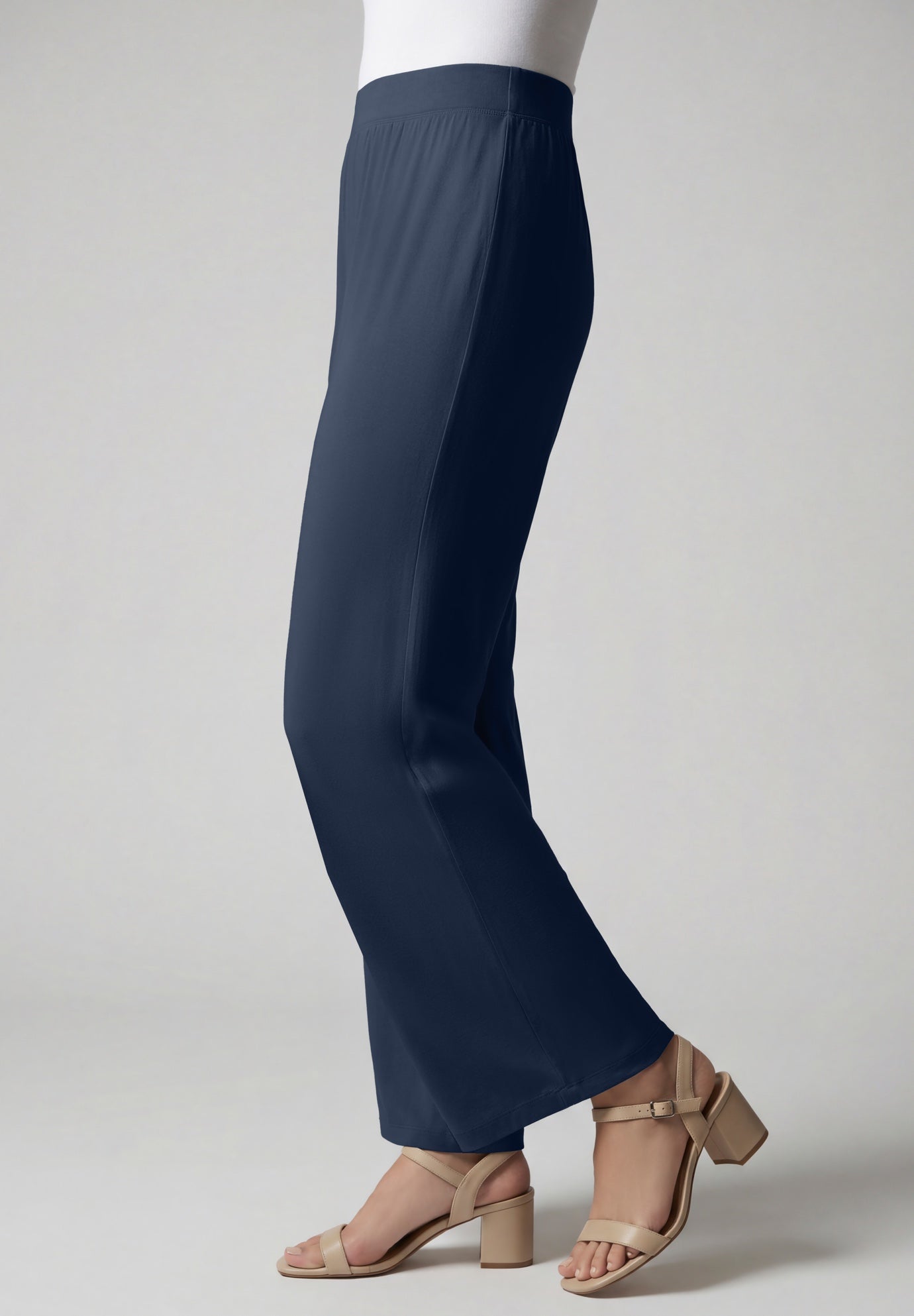 Everyday Stretch Knit Wide Leg Pant image number 2