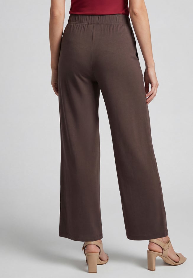 Everyday Stretch Knit Wide Leg Pant image number 2