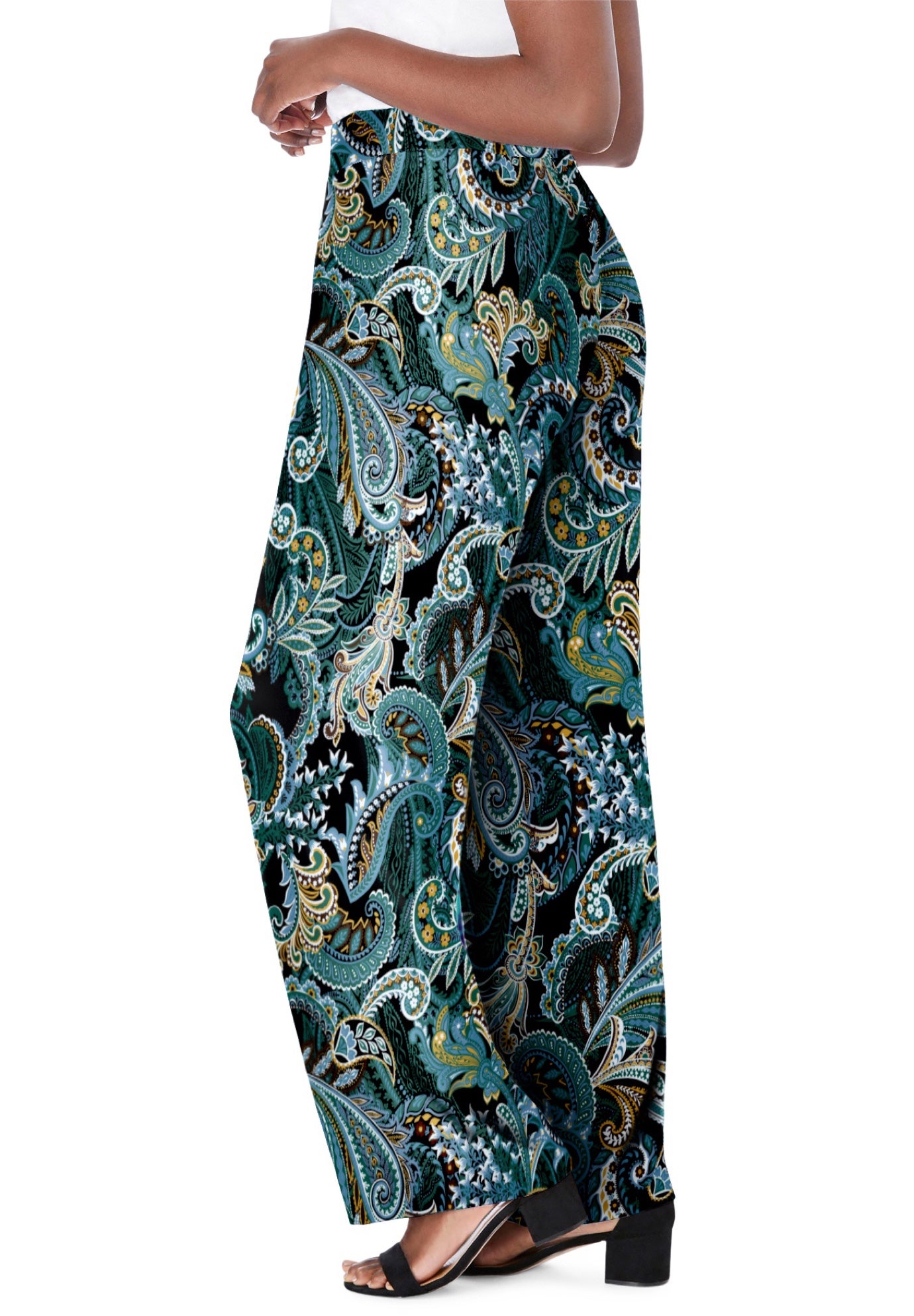 Everyday Stretch Knit Wide Leg Pant image number 1