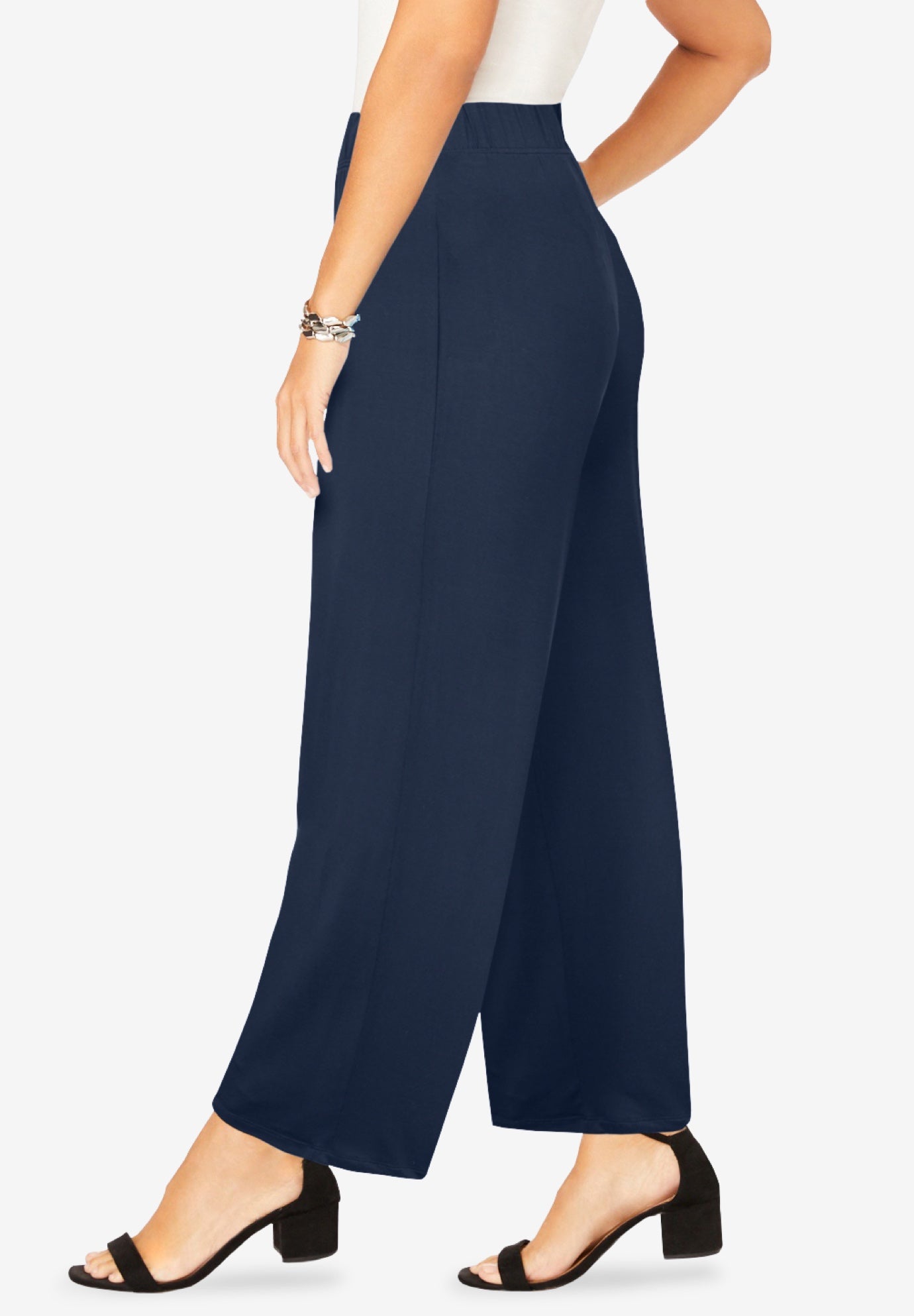 Everyday Stretch Knit Wide Leg Pant image number 1